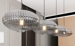 Best Emibig Lighting Coco 140cm taklampa Rökfärgad