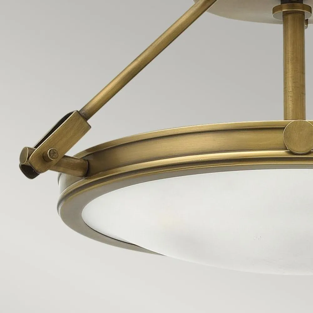 Best Elstead Lighting Collier Ø42 plafond Antikmässing