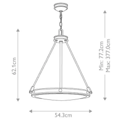 Sale Elstead Lighting Collier Ø54 taklampa Antikmässing