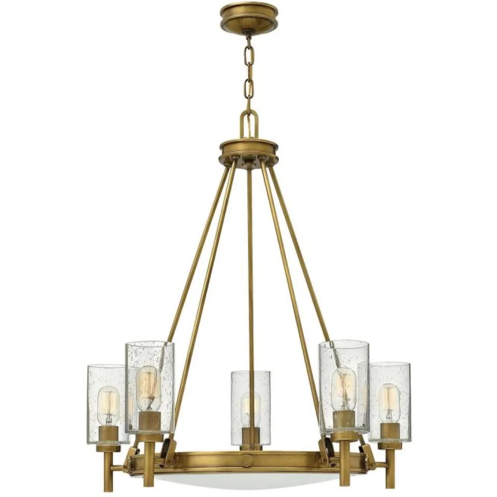 Outlet Elstead Lighting Collier Ø68 taklampa Antikmässing
