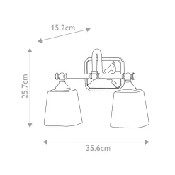 Clearance Elstead Lighting Concord 36cm badrumslampa Krom