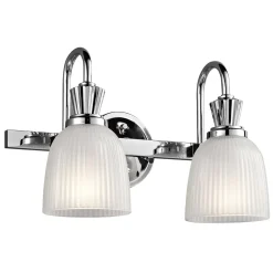 New Elstead Lighting Cora 40cm badrumslampa Polerad krom
