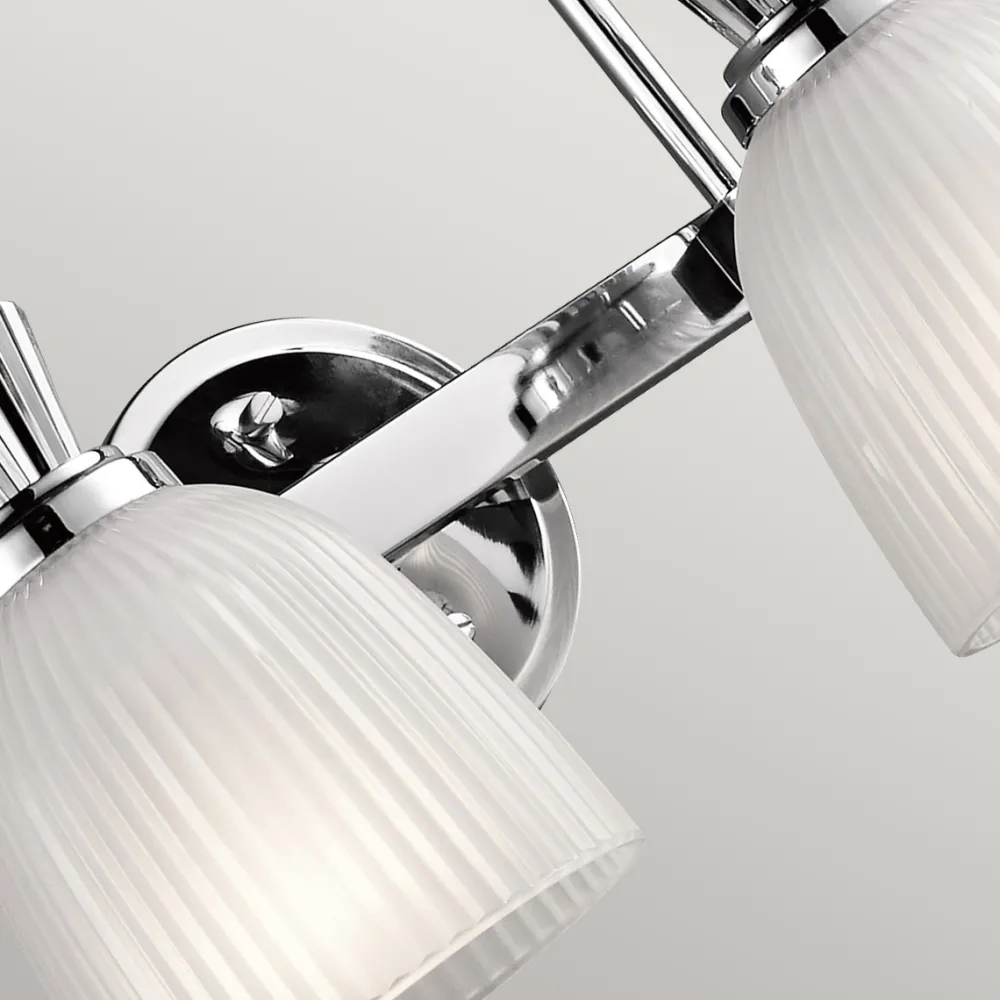 New Elstead Lighting Cora 40cm badrumslampa Polerad krom