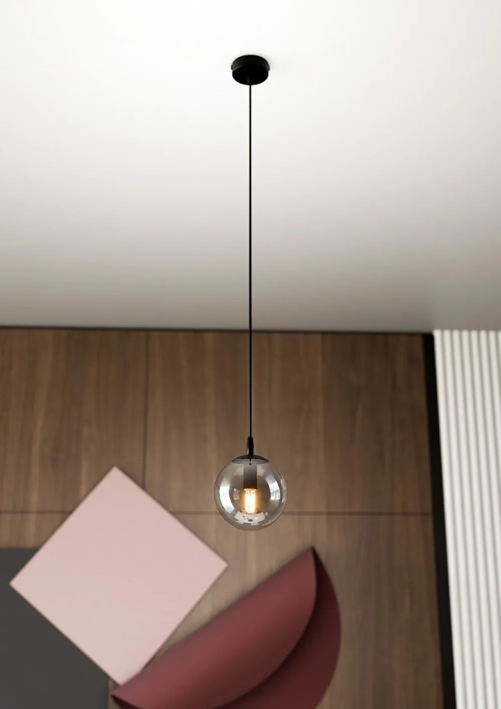 Emibig Lighting Cosmo Ø12 taklampa Rökfärgad