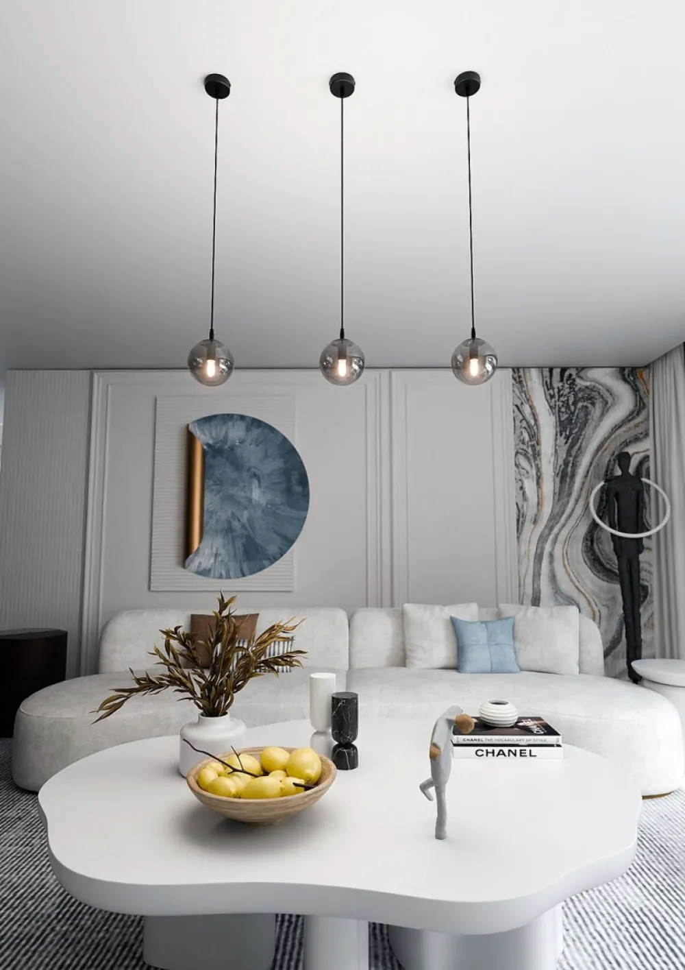 Emibig Lighting Cosmo Ø12 taklampa Rökfärgad