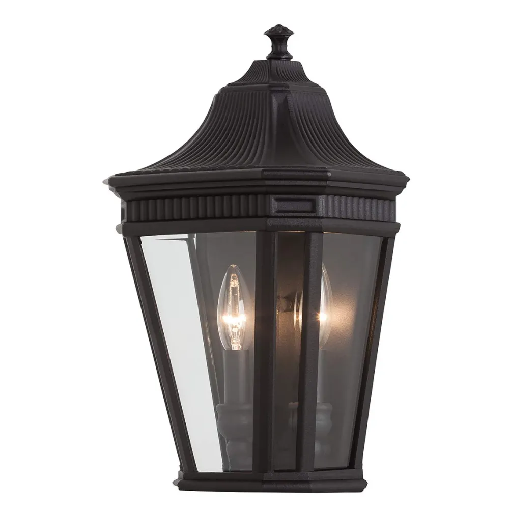 Best Elstead Lighting Cotswold Lane utelampa Svart