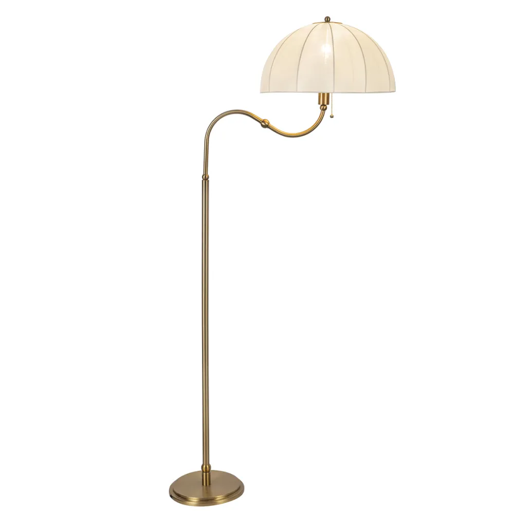 Online Elstead Lighting Crosby golvlampa Borstad guld