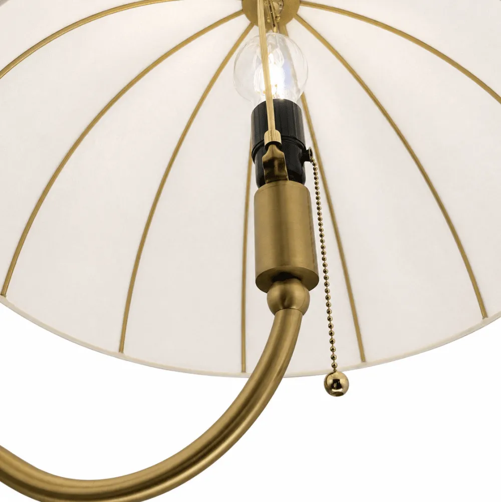 Online Elstead Lighting Crosby golvlampa Borstad guld