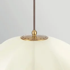 Elstead Lighting Crosby Ø45 taklampa Borstad guld