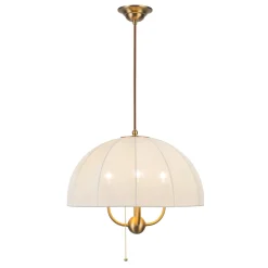 Elstead Lighting Crosby Ø45 taklampa Borstad guld