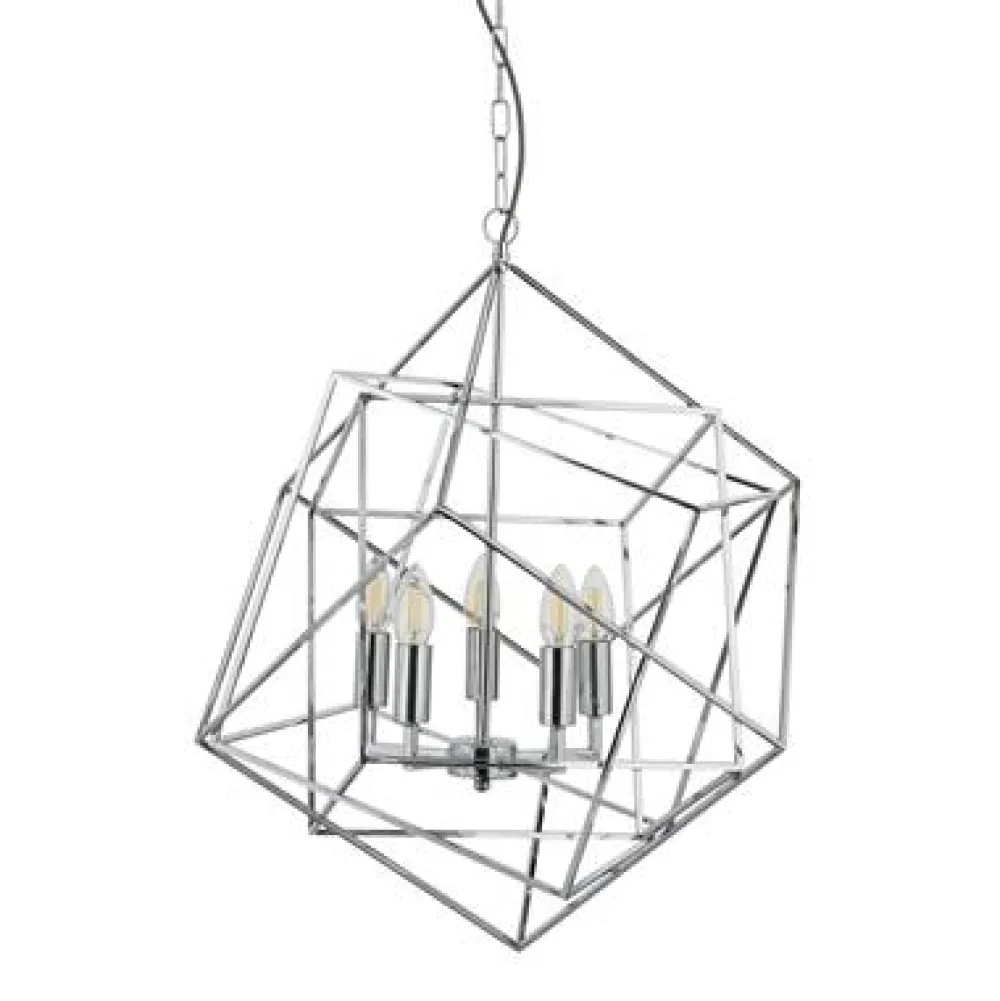 Discount Searchlight Cube Ø55 taklampa Krom