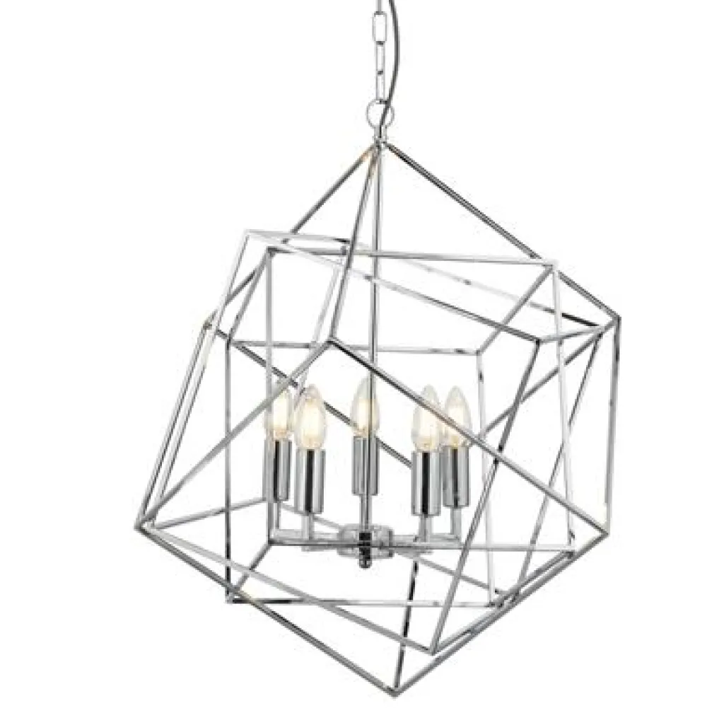 Discount Searchlight Cube Ø55 taklampa Krom