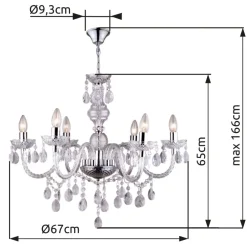 Clearance Globo Lighting Cuimbra Ø65 kristall