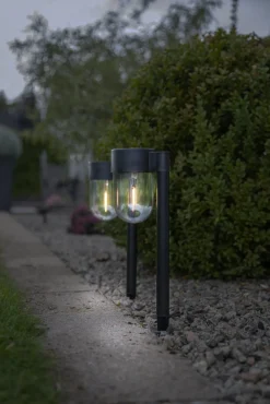 Sale Star Trading Cupola 2-p solcellslampa Svart