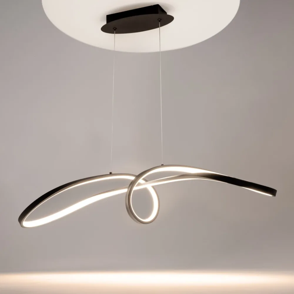 Best Maytoni Curve 92cm taklampa Svart