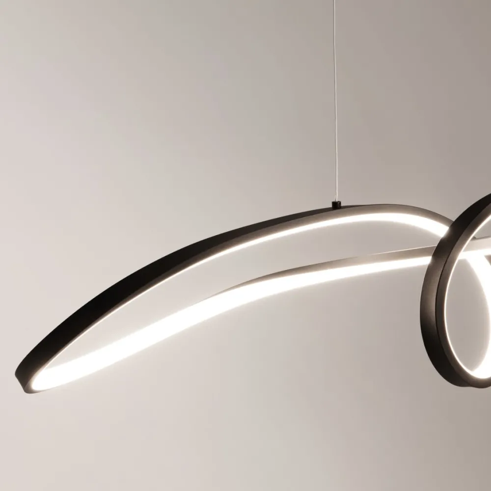 Best Maytoni Curve 92cm taklampa Svart