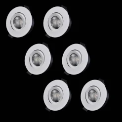 Hot Designlight D-007 Downlight 2700K 6-pack Vit