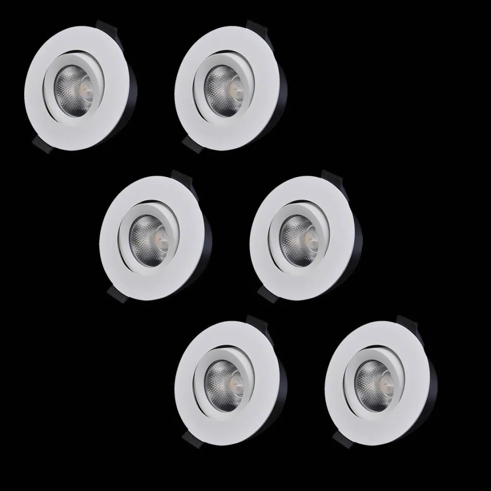 Hot Designlight D-007 Downlight 2700K 6-pack Vit