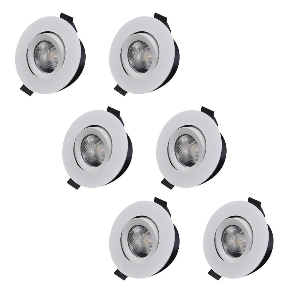 Hot Designlight D-007 Downlight 2700K 6-pack Vit