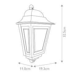 Outlet Elstead Lighting Deco Lane 32cm utelampa