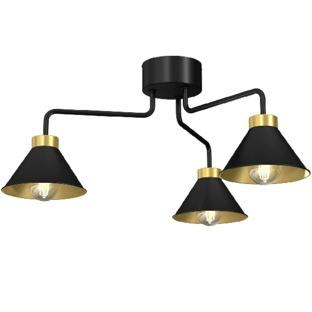 Hallbergs Demet Ø60 plafond Svart