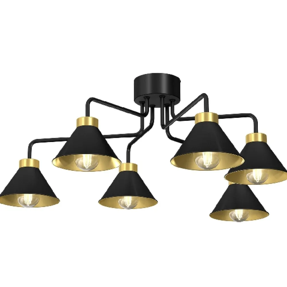 Outlet Hallbergs Demet Ø78 plafond Svart