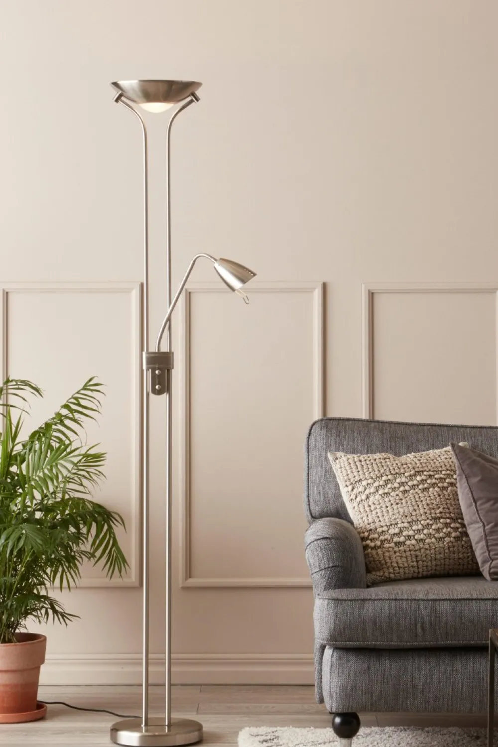 Online Markslöjd Detroit golvlampa Stål