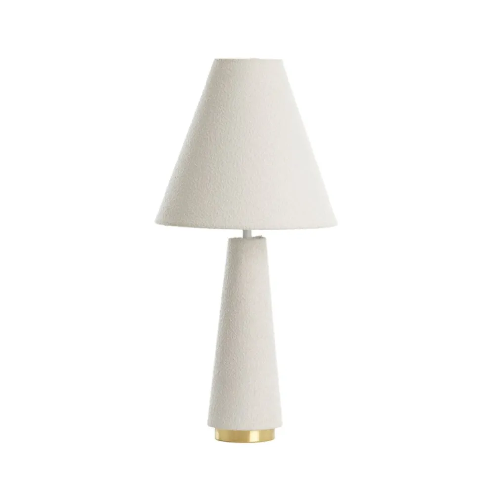 New Light & Living Devia 60cm bordslampa Krämvit