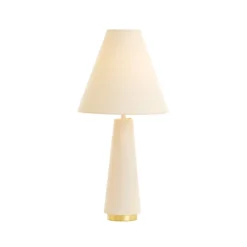 New Light & Living Devia 60cm bordslampa Krämvit