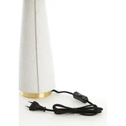 New Light & Living Devia 60cm bordslampa Krämvit