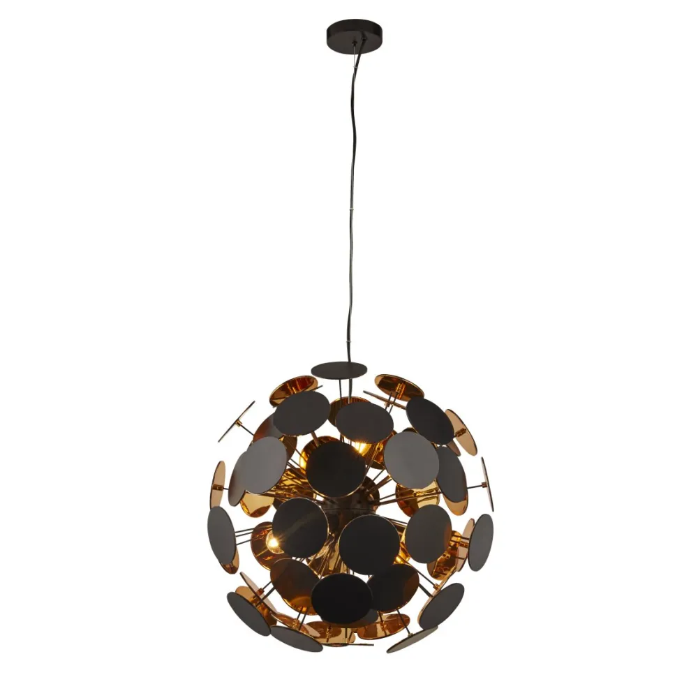 New Searchlight Discus Ø54 taklampa Svart