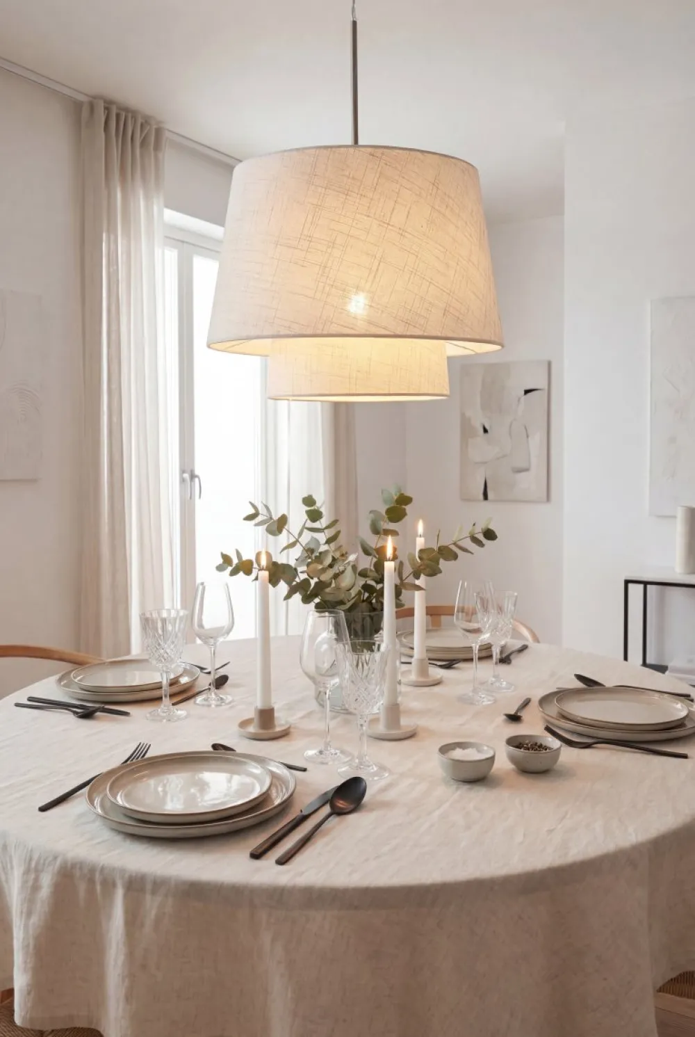 Discount Aneta Lighting Doble Ø48 taklampa Beige