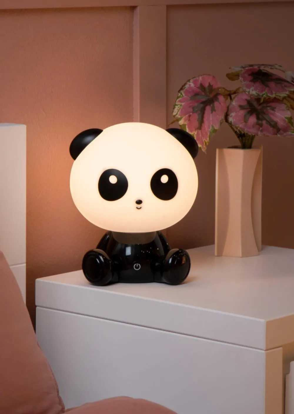 Lucide Dodo Panda barnlampa Svart