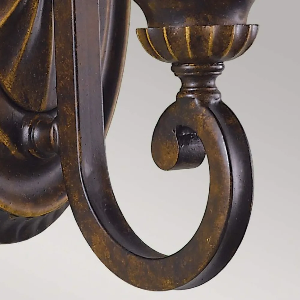 Hot Elstead Lighting Drawing Room 25cm vägglampa Brons
