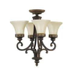 Clearance Elstead Lighting Drawing Room Ø45 taklampa Brons