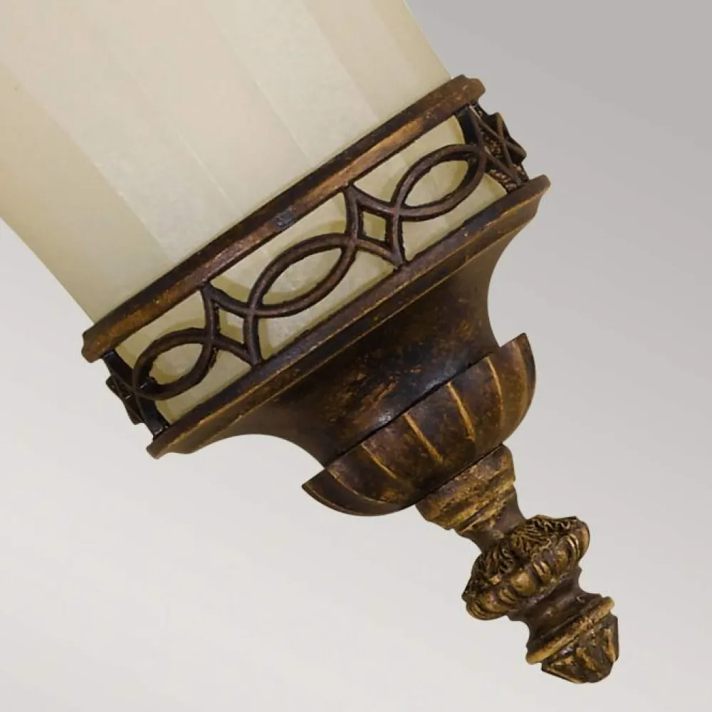 Best Elstead Lighting Drawing Room Ø22 vägglampa Brons