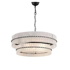 Clearance Lampan Eaton Ø75 kristall Svart/Vit