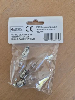 Clearance Pixie Design E10 LED 0,2W 2700K 3-pack