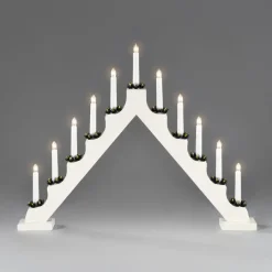 Outlet Konstsmide Elljusstake 11ljus Vit