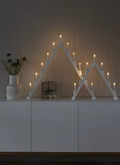 Clearance Konstsmide Elljusstake 11ljus vikbar
