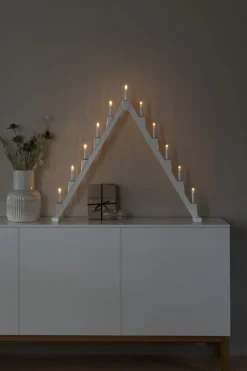 Clearance Konstsmide Elljusstake 11ljus vikbar