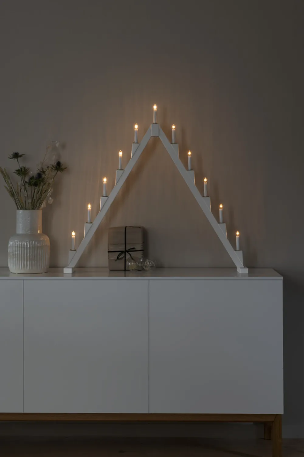Clearance Konstsmide Elljusstake 11ljus vikbar