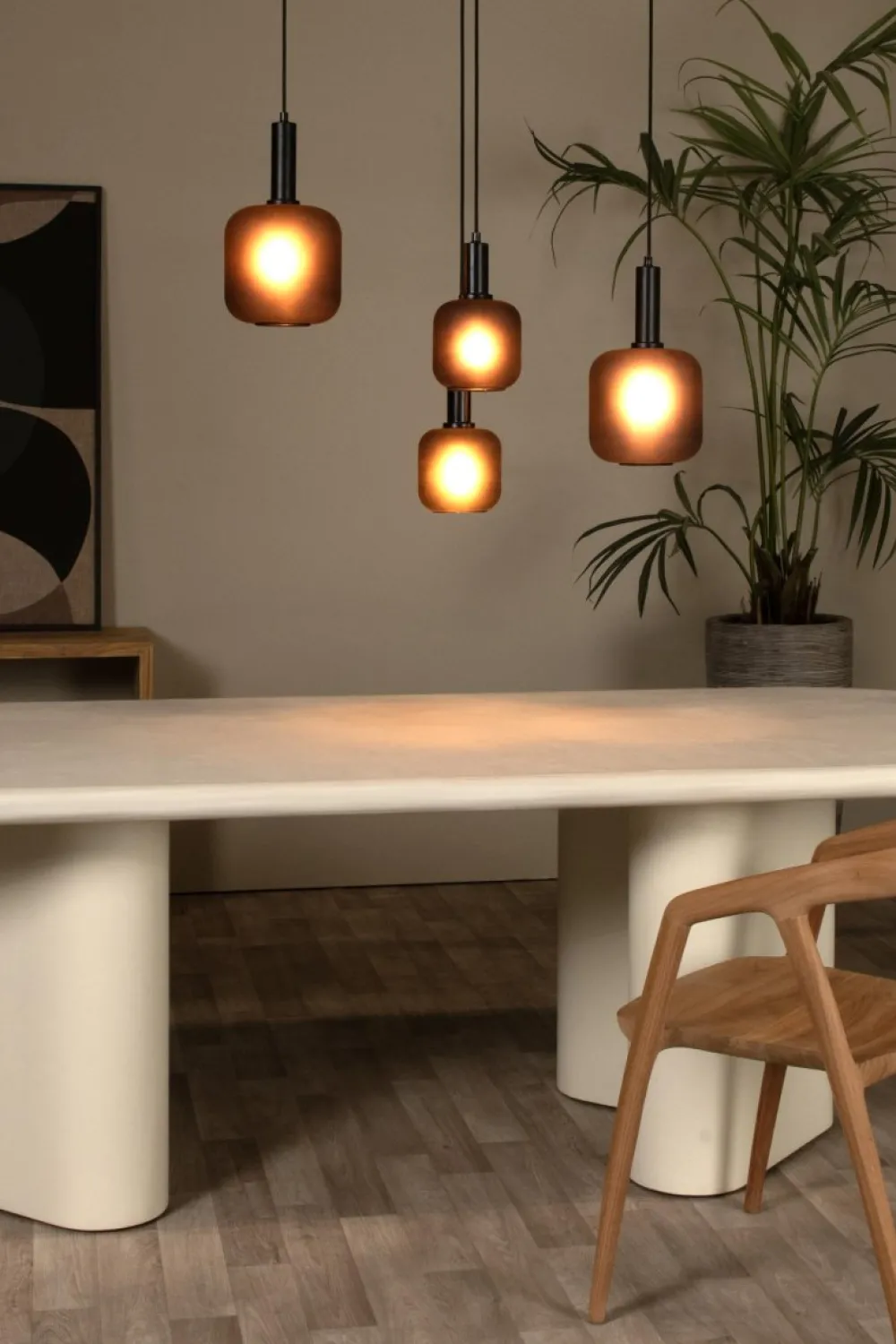 Discount Lucide Eloise 93cm taklampa Svart