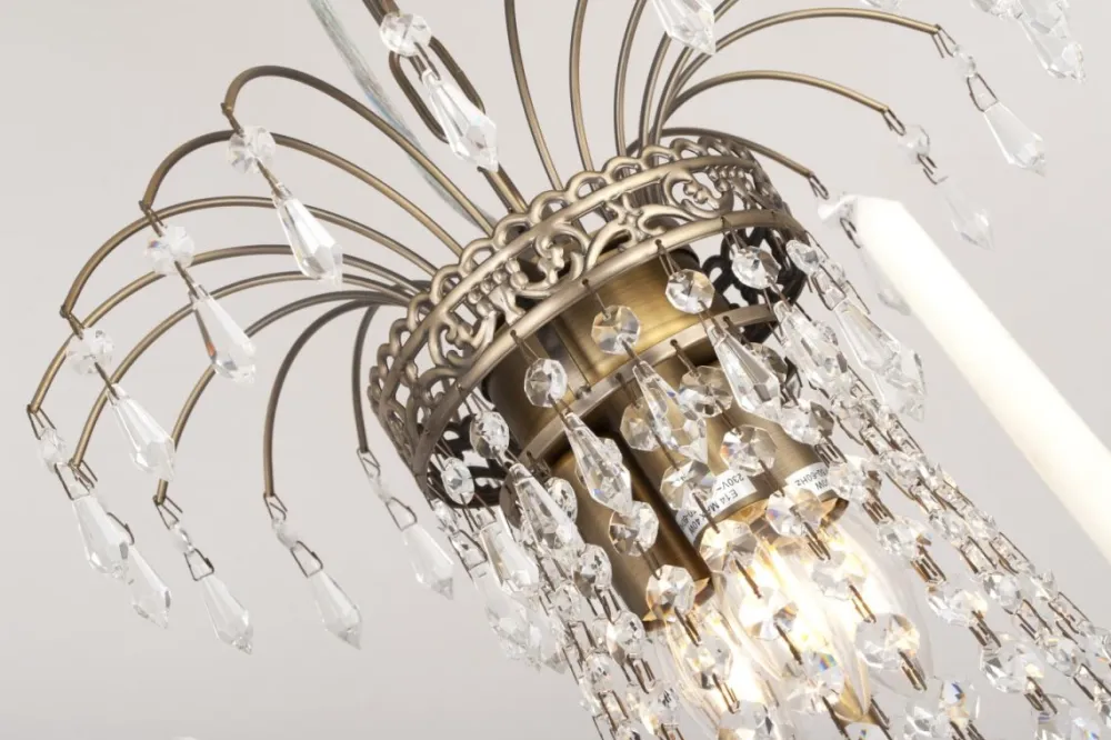 Outlet Norrsken Design Empire Classic Ø55 kristall Antikmässing