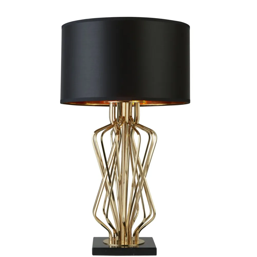 Hot Searchlight Ethan 72cm bordslampa Guld