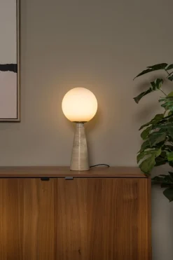 Discount Lucide Evin 45cm bordslampa Opal