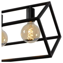 Outlet Lucide Fabian 120cm taklampa Svart