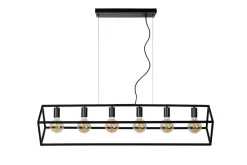 Outlet Lucide Fabian 120cm taklampa Svart