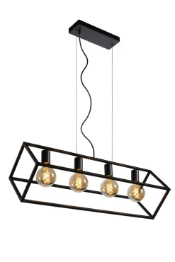 Clearance Lucide Fabian 80cm taklampa Svart