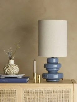 Clearance Bloomingville Fabiola 50cm bordslampa Blå